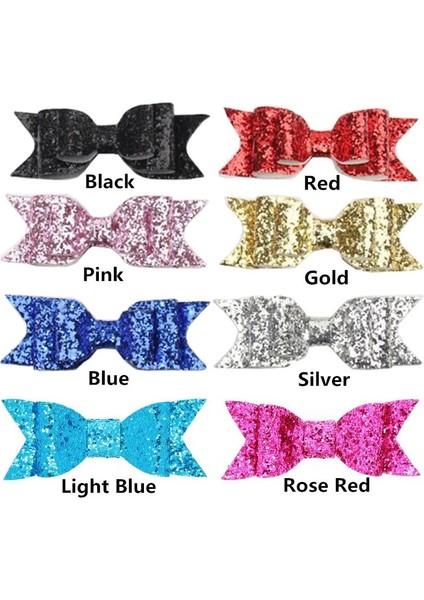 Pembe Tarzı 1 Adet Moda Payet Büyük Kurdele Toka Glitter Kurdele Saç Tokaları Başlık Süsü Saç Aksesuarları (Yurt Dışından)