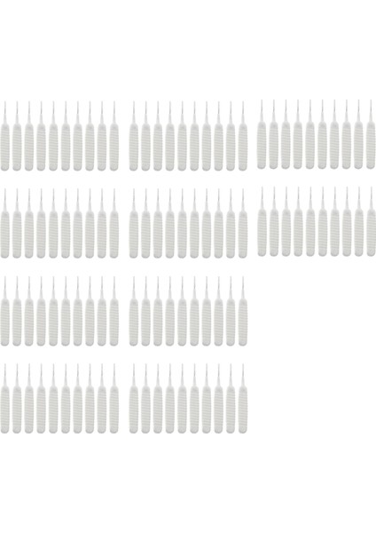 100 Adet Duş Temizleme Artefakt Meme Temizleme ve Tarama Iğnesi Duş Başlığı Temizleme Fırçası (Yurt Dışından)