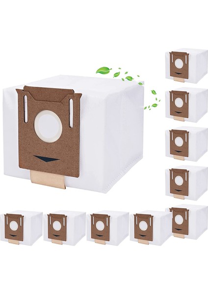 Ecovacs Deebot N8+,n8 Pro+, Ozmo T8,t8 Aıvı,t8+,t9+ Yeedi Vac Station Elektrikli Süpürgeler Için 10'lu Elektrikli Süpürge Torbası Paketi (Yurt Dışından)