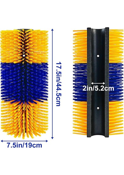 Hayvancılık Kazıma Fırçaları, 17,5 x 7,5 Inç Yumuşak At Inek Kazıyıcı Tam Masaj Fırçası, Sırttaki Kaşıntıyı Giderir (Yurt Dışından)