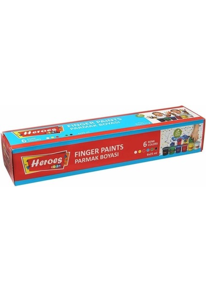 Nessiworld ERN-710 Heroes Color 6lı Parmak Boya - Eren Oyuncak