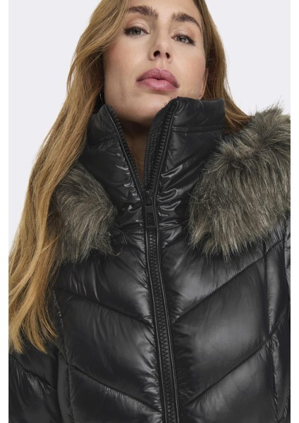Onlfever Puffer Coat Lıfe cc Otw Siyah 15322004 fırsatları