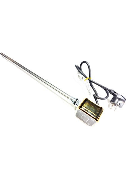 400W Altın Renk Kare Dijital HP013 Model Havlupan Isıtıcı Rezistans 230 V / L:370 mm
