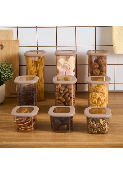 Rise 9'lu Saklama Kabı Kahverengi