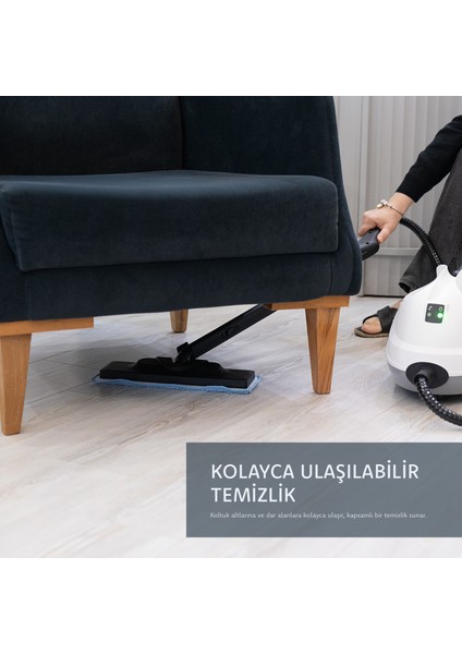 Çok Fonksiyonlu Buharlı Temizlik Makinası - Buharlı Temizleyici SSC-6418 2000 Watt