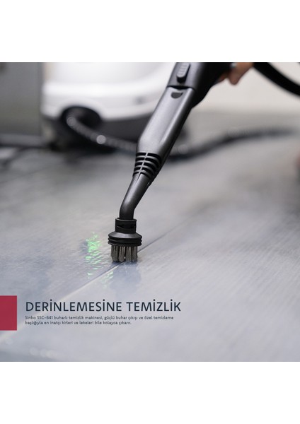 Çok Fonksiyonlu Buharlı Temizlik Makinası - Buharlı Temizleyici SSC-6418 2000 Watt