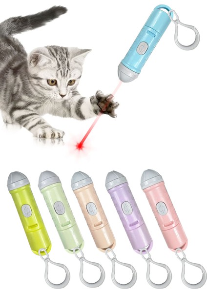 Kedi Oyuncağı Lazer 24 Adet Kendinden Pilli Anahtarlık Lazer