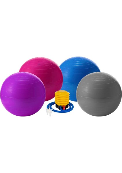 Yoga Pilates Egzersiz Topu 75CM – Sağlam, Dayanıklı ve Hava Pompası Dahil fırsatları