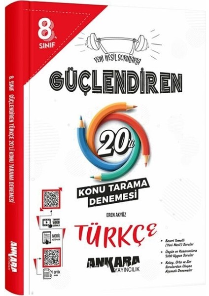 8. Sınıf Türkçe Güçlendiren 20 Konu Tarama Denemesi