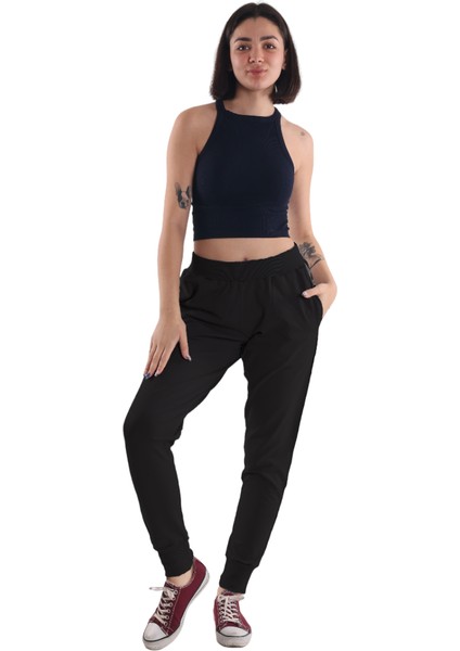 Kadın Siyah Eşofman Altı (Büyük Beden Seçeneğiyle) modelleri