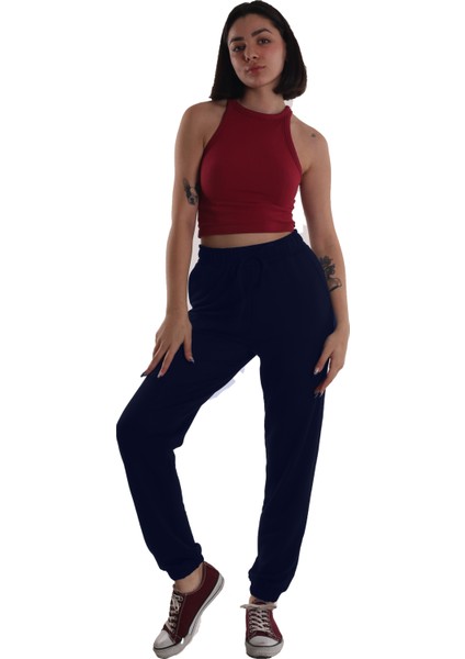 Kadın Lacivert Eşofman Altı (Büyük Beden Seçeneğiyle)