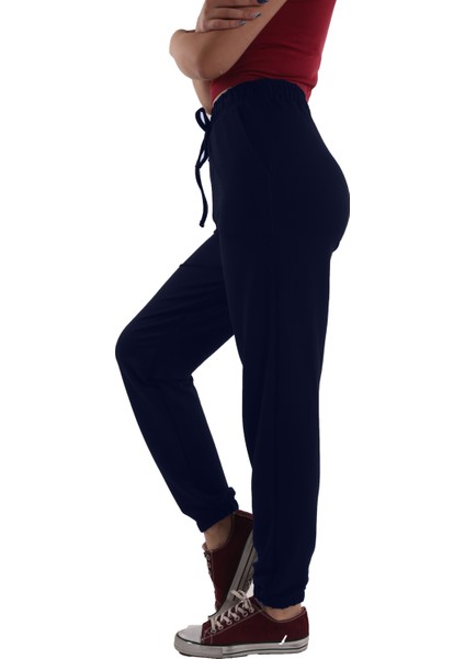 Kadın Lacivert Eşofman Altı (Büyük Beden Seçeneğiyle) modelleri