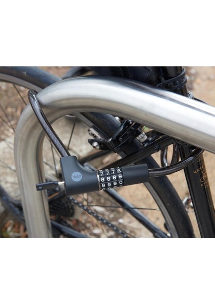 Yale Essential Kablolu Bisiklet Kilidi 1000MM Şifreli ve Anahtarlı YCC0121002 fiyatları