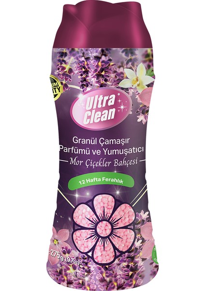 Ultra Clean Granül Çamaşır Parfümü ve Yumuşatıcı - Mor Çiçekler Bahçesi - 275G