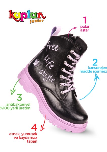 Kız Çocuk Botu Ortopedik Içi Kürklü modelleri