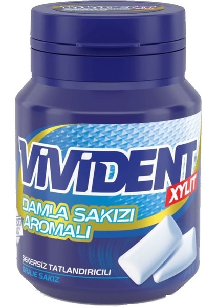 Damla Sakızı Aromalı Şekersiz-Tatlandırıcılı Draje Sakız Kutu 67G