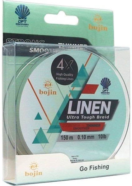 Dft Bojin 4x Linen Ip Misina 0.10 mm 150 M Yeşil fiyatları