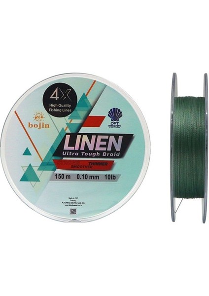 Dft Bojin 4x Linen Ip Misina 0.10 mm 150 M Yeşil modelleri