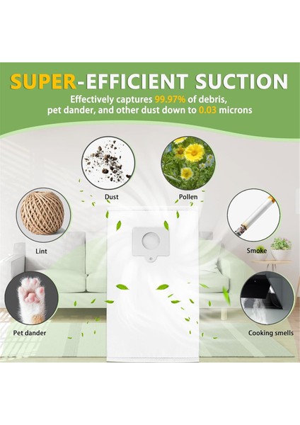 10 Adet Yedek Toz Torbası, Hazne Tipi Q/c Vakum 5055, 50557, 50558, 20-53292, 53291, 200 Serisi Parçalar (Yurt Dışından) fiyatları