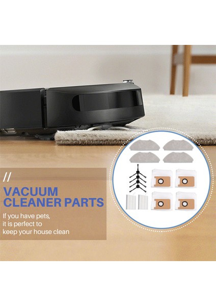 T20 Robot Yedek Aksesuarları Hepa Filtreleri Yan Fırçalar Toz Torbaları Yedek Parçaları (Yurt Dışından) fırsatları