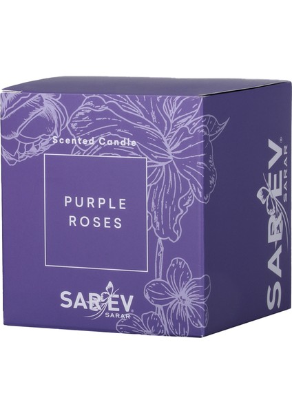 Purple Roses Scented Candle/kokulu Mum modelleri