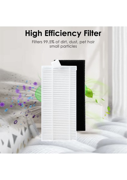 12PCS Conga 7490 Ölümsüz Serisi / 8290 Ölümsüz Serisi Vakum Süpürge Hepa Filtre Yedek Parçaları (Yurt Dışından)