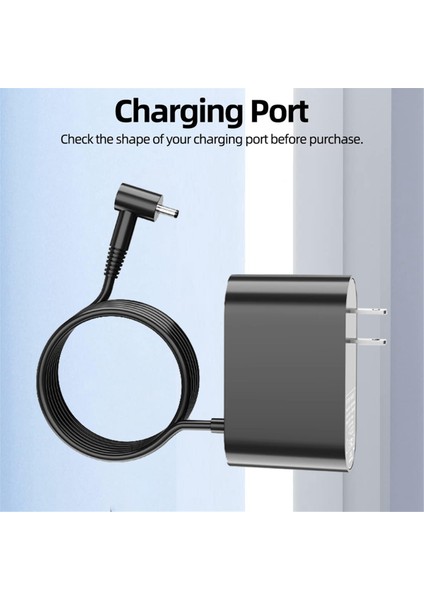 V10 Slim Kablosuz Elektrikli Süpürge Aksesuarları Şarj Abd Fişi Için 30.45V Güç Kablosu Yedeği (Yurt Dışından)