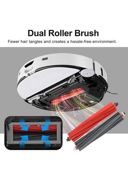 S8 Maxv Ultra Robot Süpürge Ana Yan Fırça Hepa Filtre Paspas Bezi Toz Torbaları Yedek Aksesuarları (Yurt Dışından)