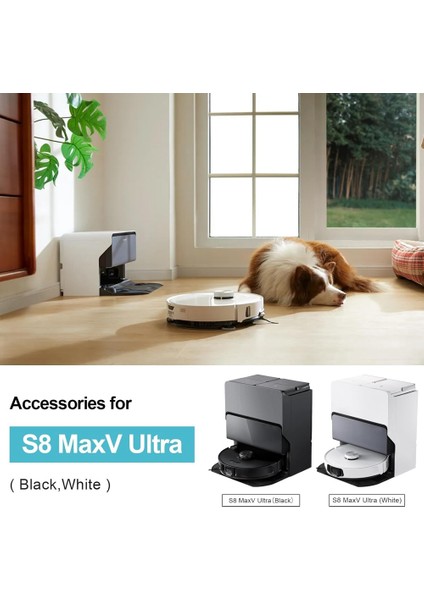 S8 Maxv Ultra Robot Süpürge Ana Yan Fırça Hepa Filtre Paspas Bezi Toz Torbaları Yedek Aksesuarları (Yurt Dışından) modelleri