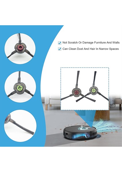 P30 P20 Elektrikli Süpürge Robot Aksesuarları Ana Yan Fırça Paspas Bezi Yedek Parçaları (Yurt Dışından) fırsatları