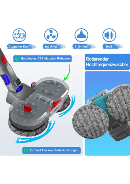 V7/V8/V10/V11/V15 Elektrikli Süpürge Için Paspas Aparatı, Çıkarılabilir Su Tanklı Elektrikli Zemin (Yurt Dışından) fırsatları