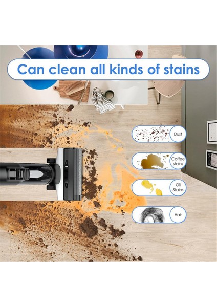 Floor One S5 / S5 Pro Scrubber Kablosuz Islak Kuru Elektrikli Süpürge Yedek Parçaları Için Fırça Rulosu ve Filtre (Yurt Dışından)