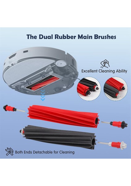 S8 Maxv Ultra Elektrikli Süpürge Ana Yan Fırçalar Hepa Filtreler Paspaslar Bez Toz Torbaları Aksesuarlar (Yurt Dışından) fiyatları