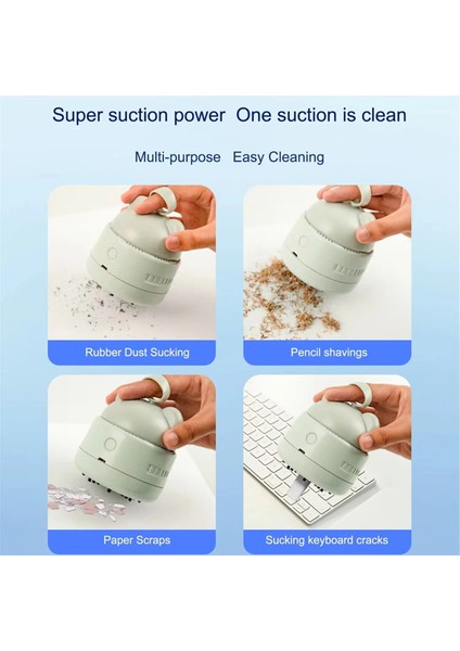 Sevimli Masaüstü Elektrikli Süpürge Mini Bearhead Halka Toz Kırıntılarını Temizlemek Için Renk (Yurt Dışından) modelleri