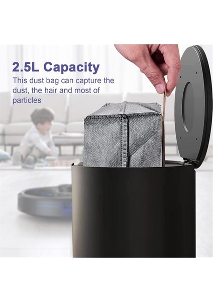 Clean X8 PRO/X10 Pro Omni Robot Süpürge Için Yedek Toz Torbaları, Büyük Kapasiteli Tek Kullanımlık (Yurt Dışından)