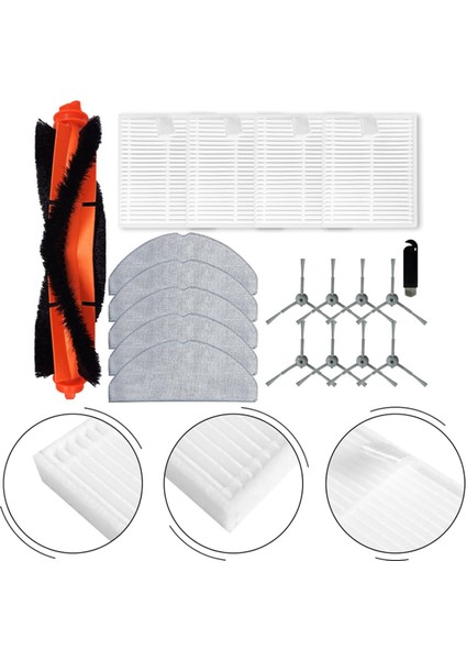 L20 Robot Süpürge Yedek Ana Yan Fırça Hepa Filtre Paspas Pedleri Yedek Parça Aksesuarları (Yurt Dışından) indirimleri