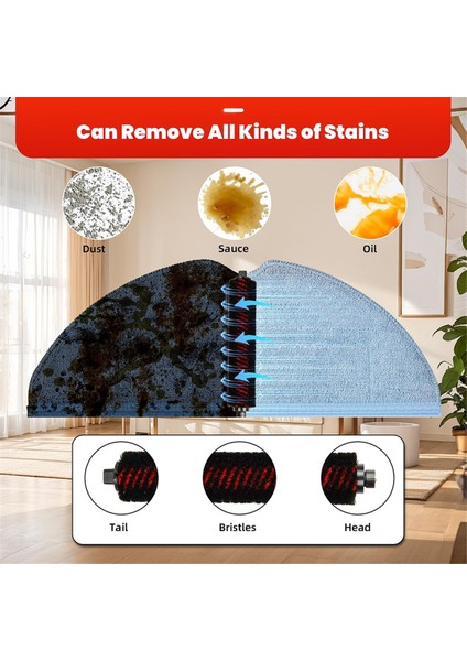 S8 Max/maxv Ultra Robot Süpürge Aksesuarları Silindir Fırça Yan Fırçalar Filtreler Paspas Pedleri Toz Torbaları (Yurt Dışından) modelleri