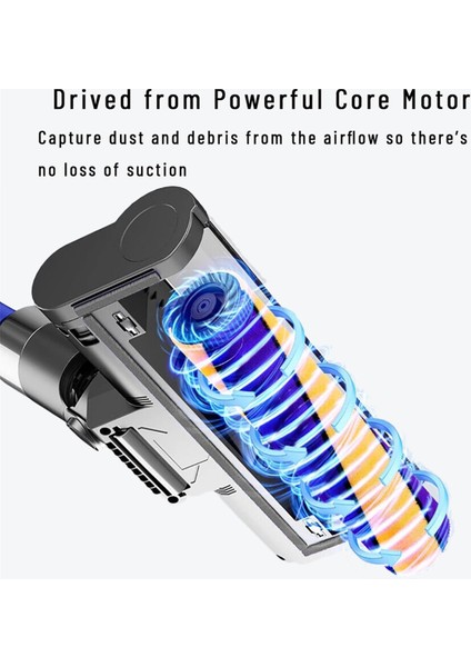 V12 Detect Slim V10SLIM Aksesuarları Halı Silindiri Yumuşak Yeşil Toz Işığı ile Fırça (Yurt Dışından)