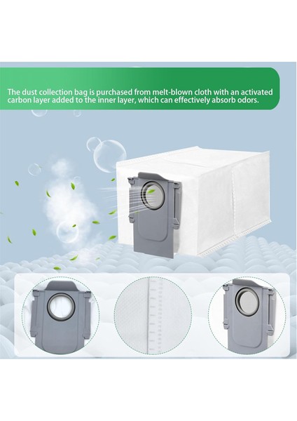 S8 Maxv Ultra Robot Süpürge Ana Yan Fırça Paspas Bezleri Hepa Filtreler Toz Torbaları Aksesuarlar (Yurt Dışından) modelleri