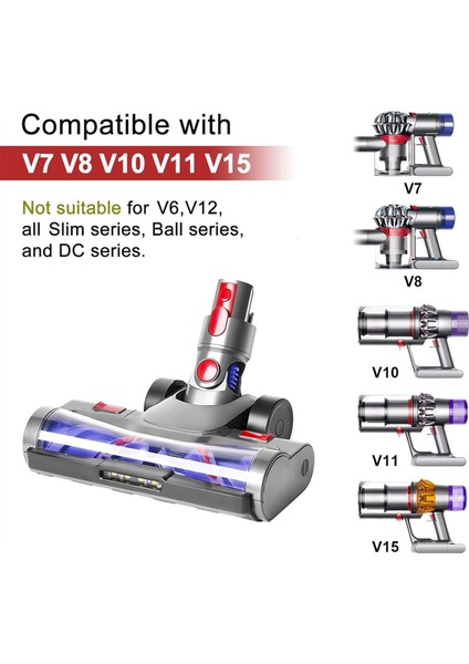 V7 V8 V10 V11 V15 Elektrikli Süpürgeler Için Sarma Önleyici Kıl Rulo Fırça Temizleyici Yedek Parçaları (Yurt Dışından)