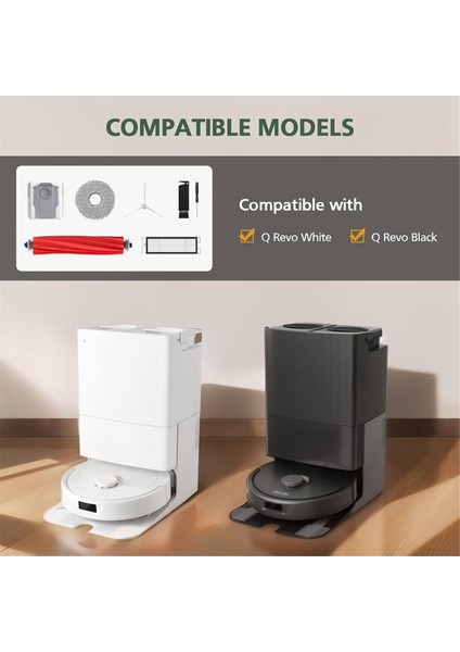 Robot Süpürge Ana Yan Fırça Hepa Filtre Paspas Bezi Pedleri Toz Torbaları Yedek Parçaları (Yurt Dışından)