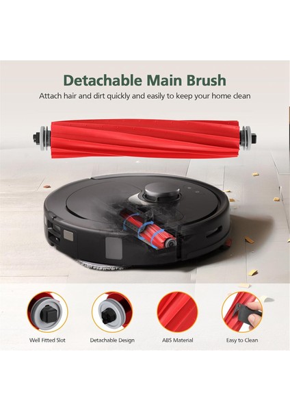 Robot Süpürge Ana Yan Fırça Hepa Filtre Paspas Bezi Pedleri Toz Torbaları Yedek Parçaları (Yurt Dışından) fiyatları