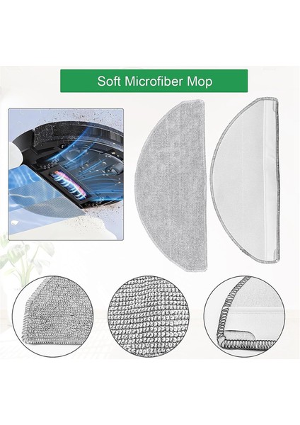 L20 Honitur V8 Pro Robot Süpürge Ana Yan Fırça Hepa Filtre Paspas Bezi Aksesuarları (Yurt Dışından)