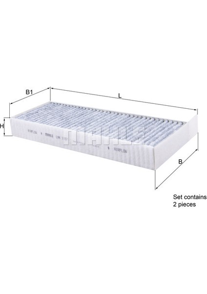 Polen Filtresi Karbonlu Cabin Air Filter Element With Activated Carbon 13