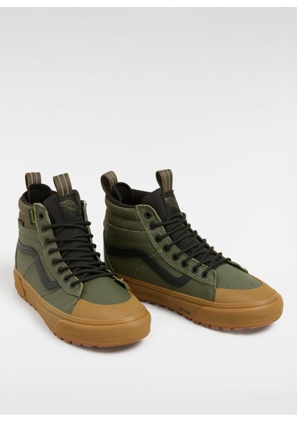 Yeşil Erkek Süet Kanvas Lifestyle Ayakkabı VN000CVT3PY1-MTE Sk8-Hi Waterproof modelleri