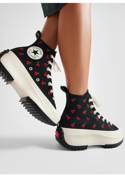 Siyah Kadın Kanvas Lifestyle Ayakkabı A08113C.001-RUN Star Hıke Platform modelleri