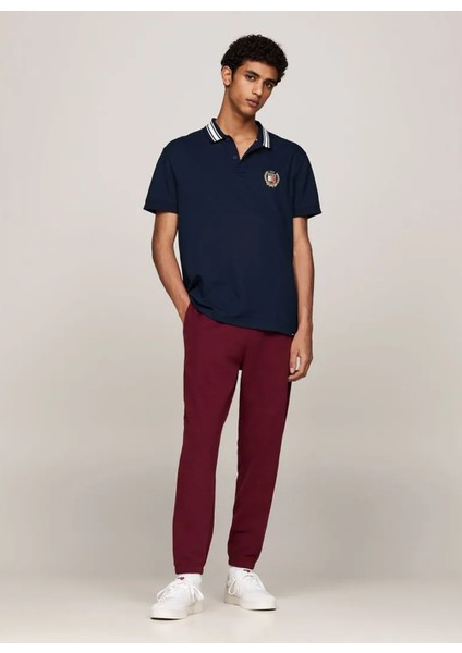 Regular Fit Bordo Erkek Eşofman Altı DM0DM19805VLP Reg Cres