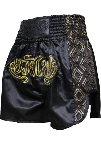MT3028 Nakışlı Muaythai Şortu Muay Thai Antrenman Şortu
