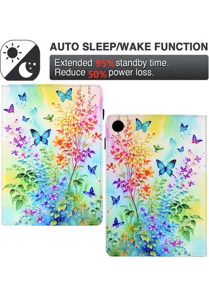 Lenovo Tab M10 3. Nesil Çiçekler Boyalı Tablet Kılıfı (Yurt Dışından) fırsatları