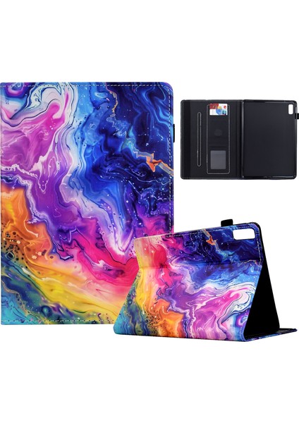 Lenovo Tab P11 Gen 2 Mermer Boyalı Tablet Kılıfı (Yurt Dışından)